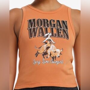 NWT Morgan Wallen Long Live Cowgirls Girls Crop Tank Top Hot Topic Size 3X